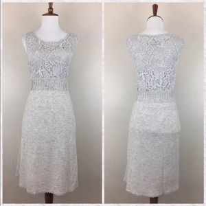Anthro Knitted & Knotted Snowdrop Shift Dress